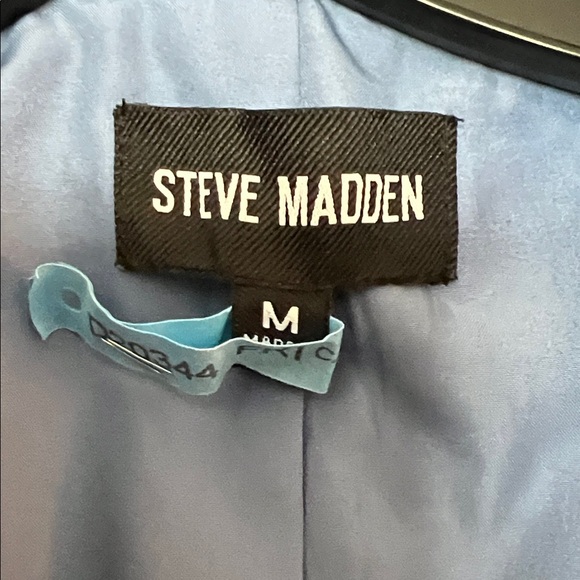 Steve Madden Blue Tweed Blazer - Picture 3 of 4